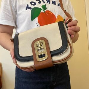 Color-blocking crossbody purse